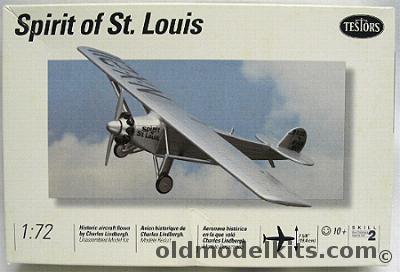 Testors 1/72 Spirit of St. Louis, 664 plastic model kit